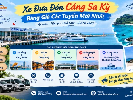 Xe đưa đón Cảng Sa Kỳ và bảng giá các tuyến mới nhất