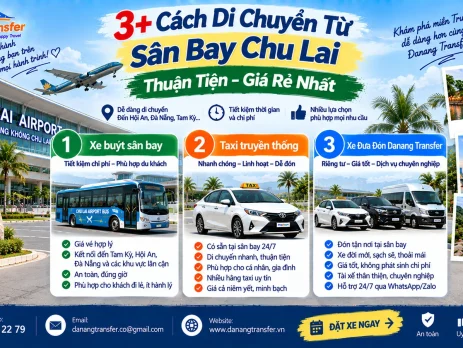 3+ cách di chuyển từ sân bay Chu Lai thuận tiện giá rẻ nhất