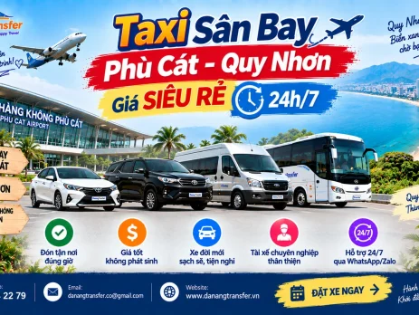 Taxi Sân Bay Phù Cát - Quy Nhơn Giá Siêu Rẻ 24h/7