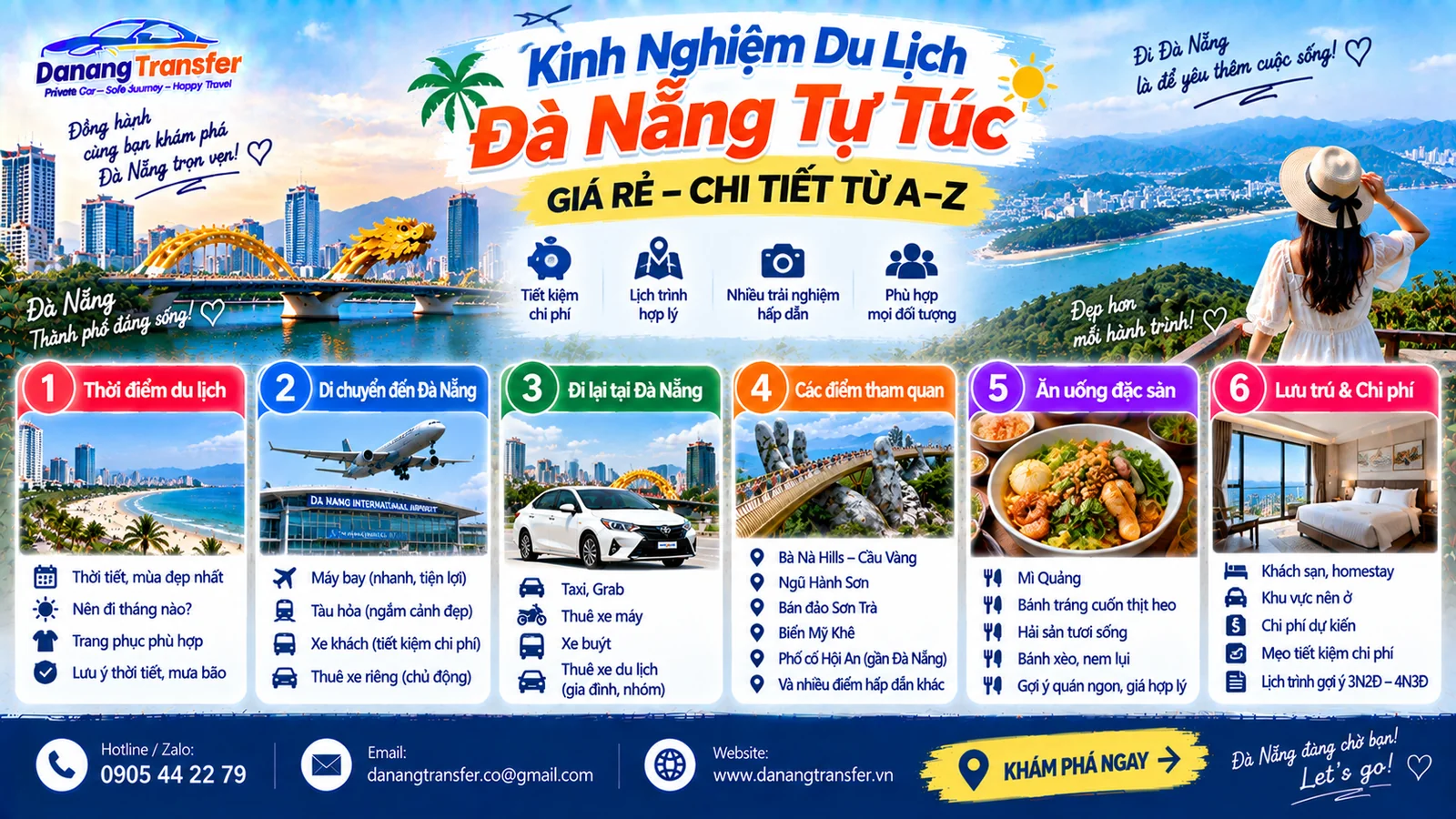 Kinh Nghiệm Du Lịch Đà Nẵng Tự Túc Giá Rẻ – Chi Tiết Từ A-Z