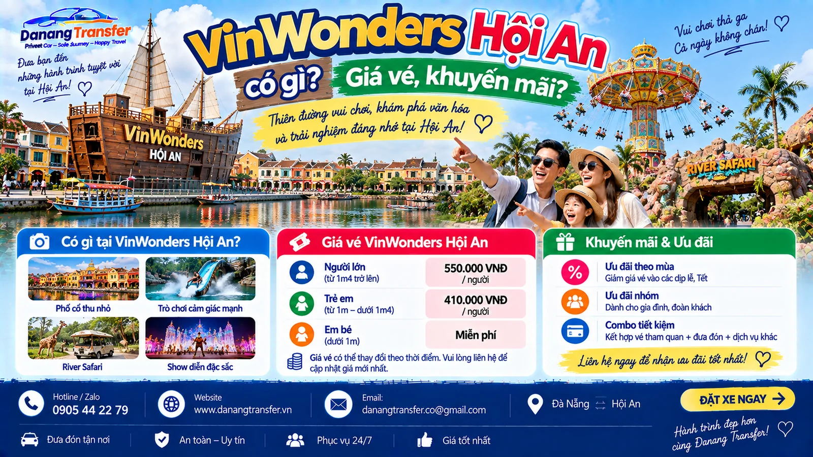 VinWonders Hội An có gì giá vé và khuyến mãi