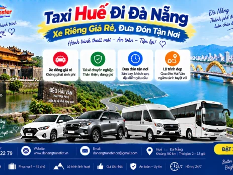 Taxi Huế đi Đà Nẵng xe riêng giá rẻ đưa đón tận nơi