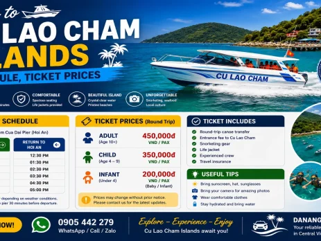 Canoe to Cu Lao Cham Islands – Schedule & Updated Ticket Prices