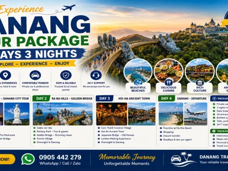 Great Experience Danang Tour Package 4 Days 3 Nights