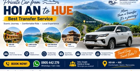 Private Car from Hoi An to Hue – Best Transfer Service