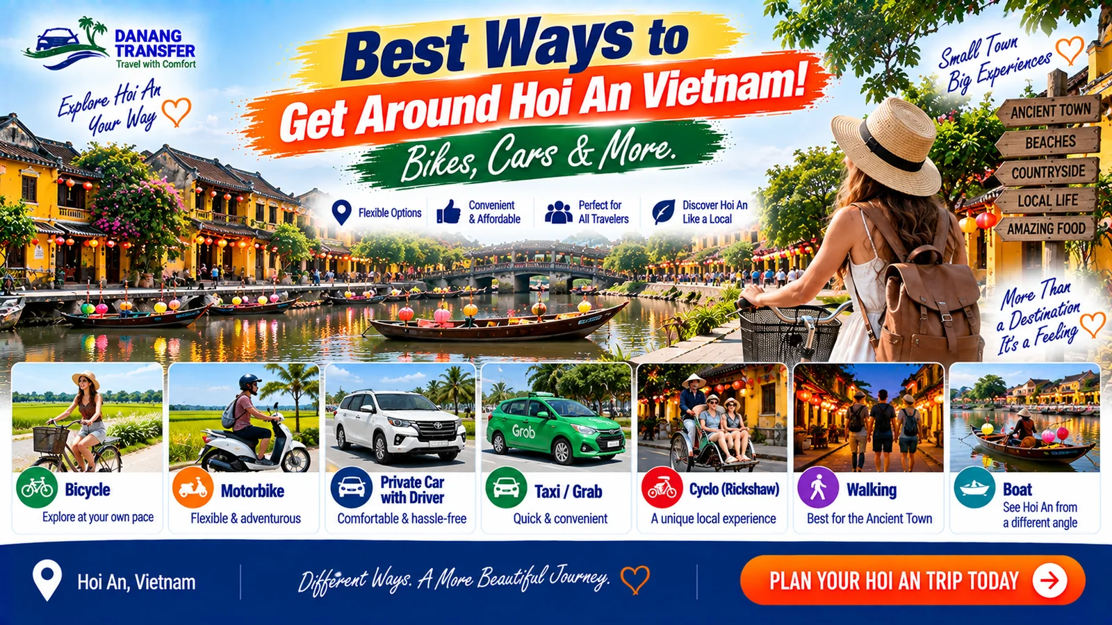 Best Ways to Get Around Hoi An Vietnam – Bikes, Cars & More