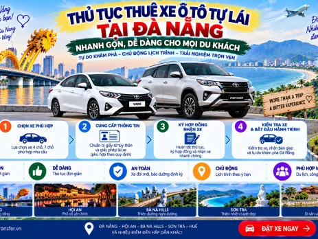 Thủ tục thuê xe ô tô tự lái tại Đà Nẵng nhanh gọn dễ dàng