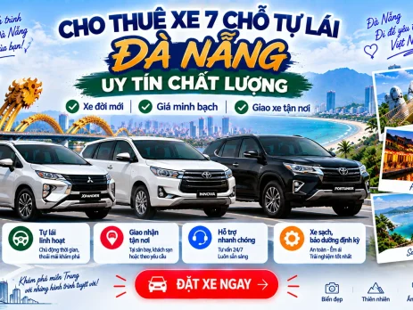 Cho thuê xe 7 chỗ tự lái Đà Nẵng uy tín chất lượng