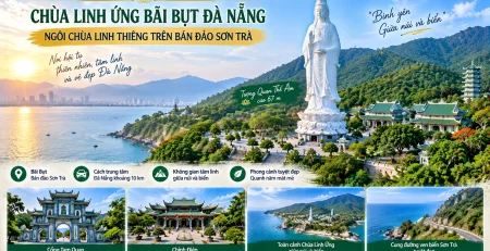 Chùa Linh Ứng Bãi Bụt Đà Nẵng trên bán đảo Sơn Trà