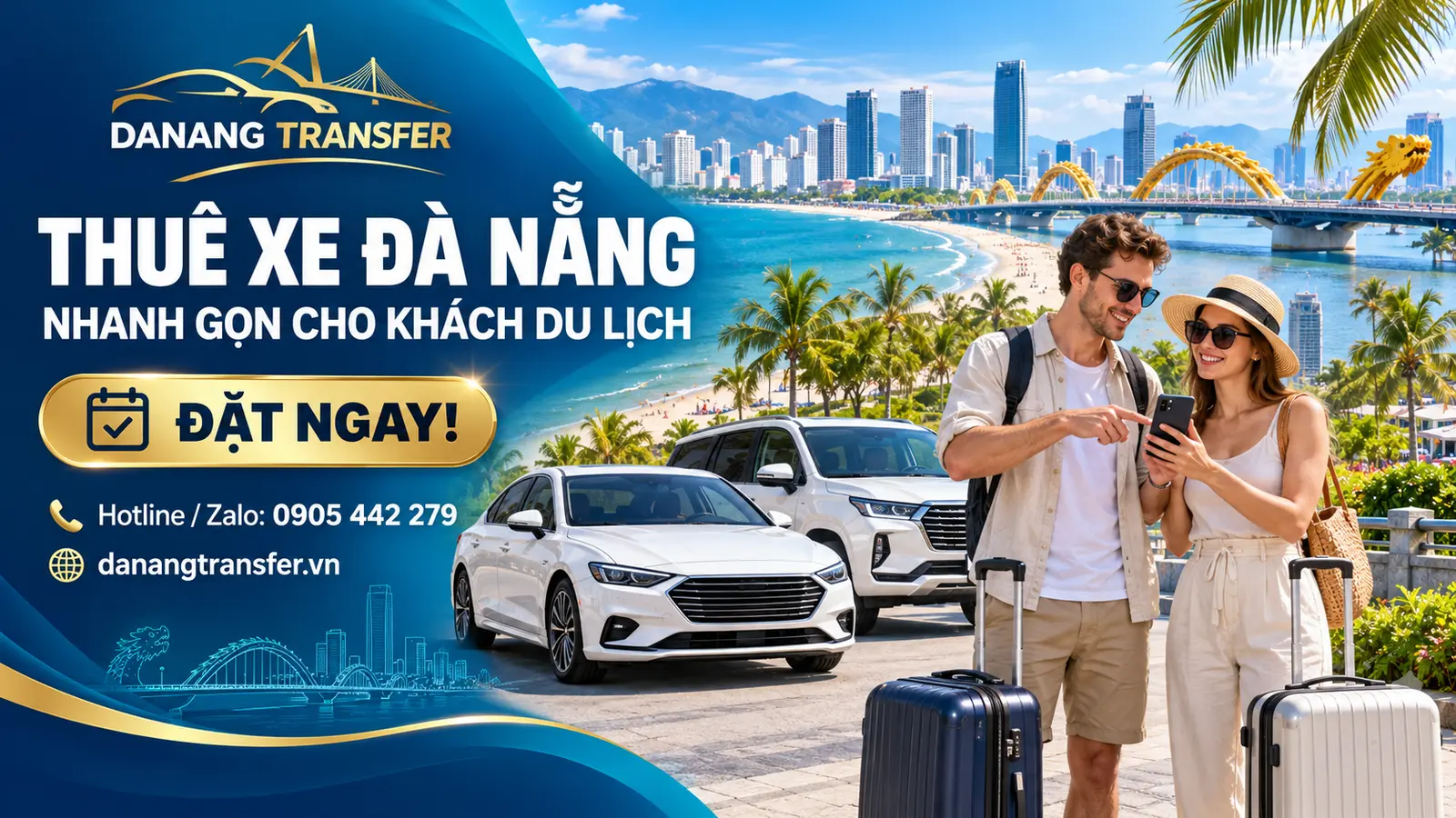 Thuê xe Đà Nẵng nhanh gọn cho khách du lịch – Đặt ngay