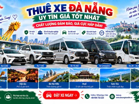 Thuê xe Đà Nẵng uy tín giá tốt nhất chất lượng đảm bảo