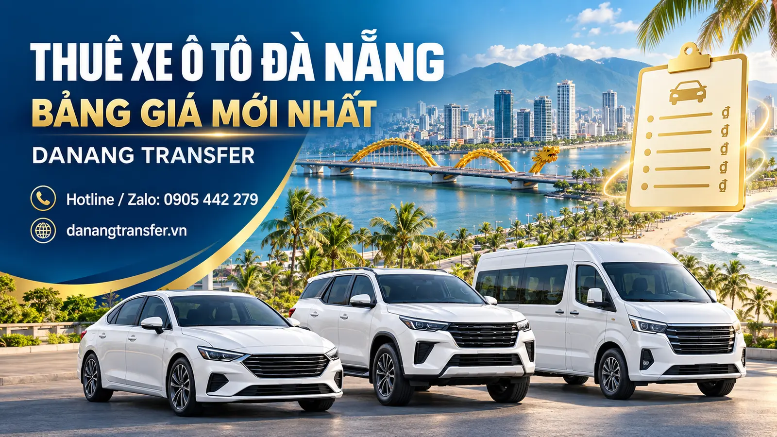Thuê Xe Ô Tô Đà Nẵng – Bảng Giá Mới Nhất