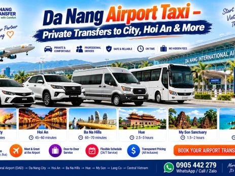 Da Nang Airport Taxi – Private Transfers to City, Hoi An & More