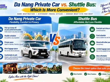 Da Nang Private Car vs. Shuttle Bus: Which Is More Convenient?