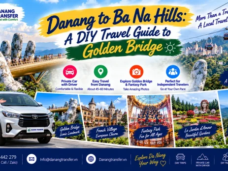 Danang to Ba Na Hills DIY travel guide to Golden Bridge by private car