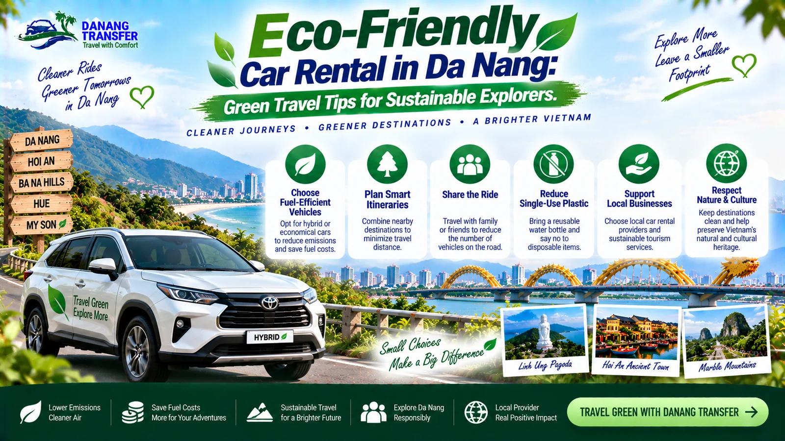 Eco-Friendly Car Rental in Da Nang – Green Travel Tips for Sustainable Explorers