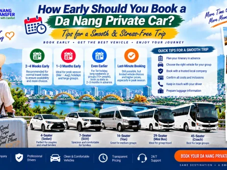 How Early Should You Book a Da Nang Private Car?