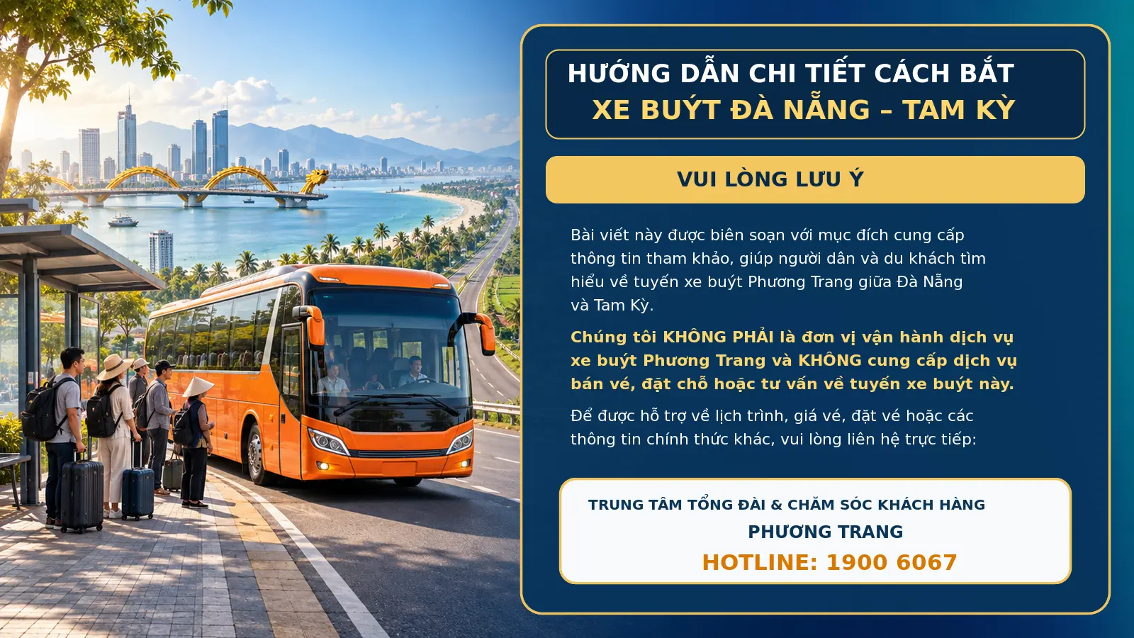 Hướng dẫn chi tiết cách bắt xe buýt Đà Nẵng – Tam Kỳ