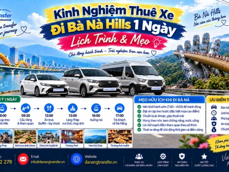 Kinh nghiệm thuê xe đi Bà Nà Hills 1 ngày lịch trình và mẹo hữu ích