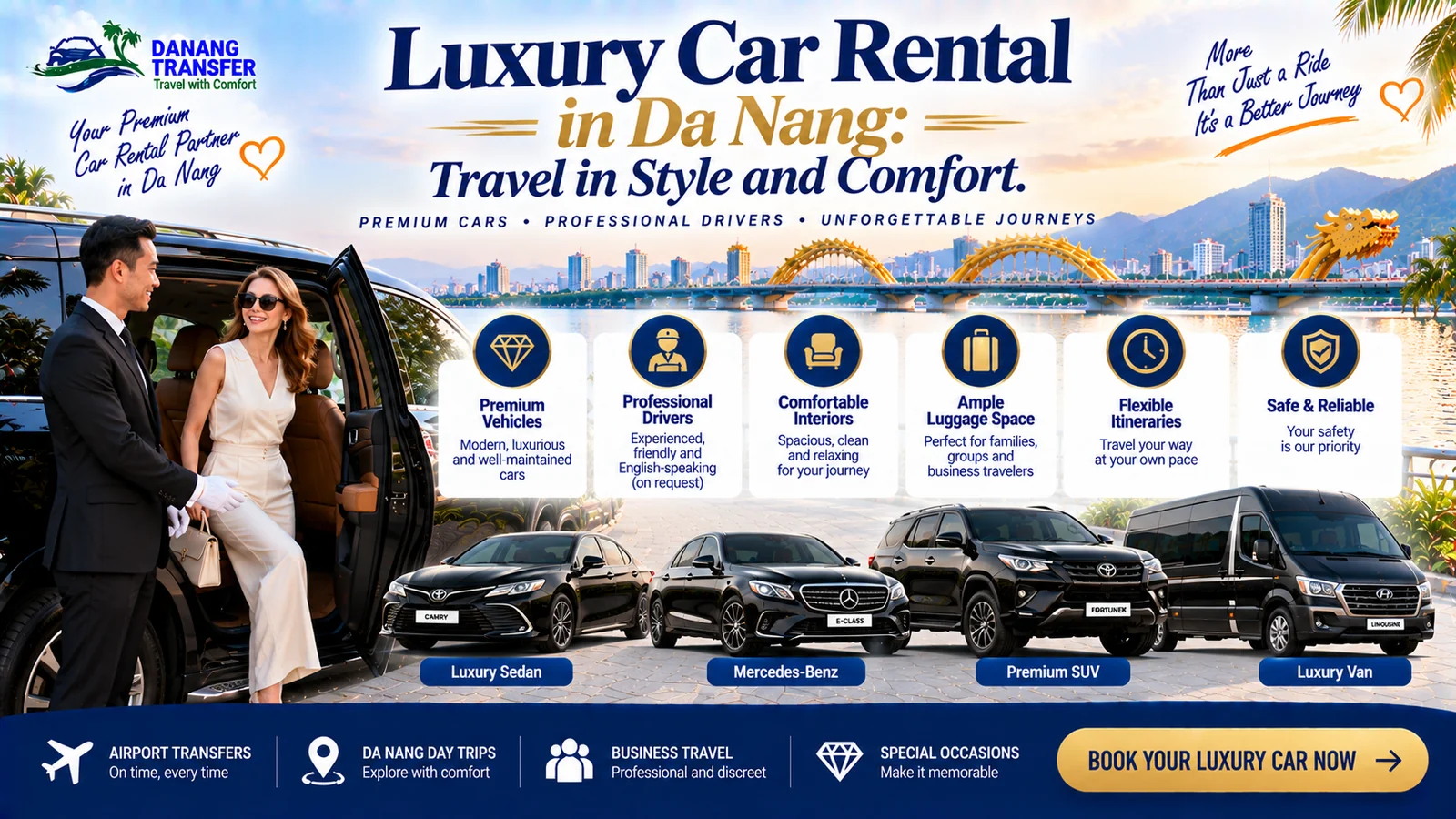 Luxury Car Rental in Da Nang – Travel in Style and Comfort
