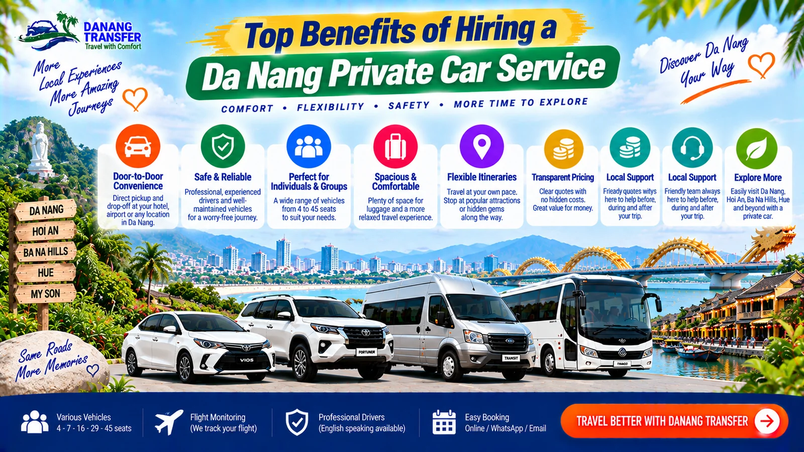 Top Benefits of Hiring a Da Nang Private Car Service