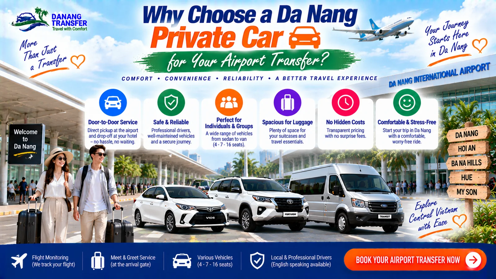 Why Choose a Da Nang Private Car for Your Airport Transfer