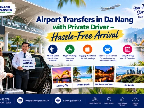 Airport transfers in Da Nang with private driver for a hassle-free arrival