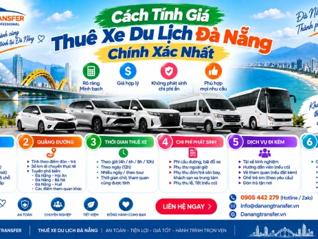Cách tính giá thuê xe du lịch Đà Nẵng chính xác nhất theo loại xe quãng đường và thời gian