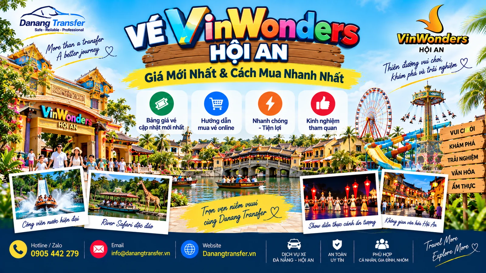 Vé VinWonders Hội An – Giá Mới Nhất & Cách Mua Nhanh Nhất