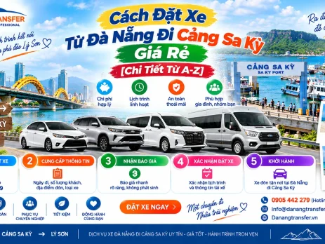 Cách đặt xe từ Đà Nẵng đi Cảng Sa Kỳ giá rẻ chi tiết từ A–Z