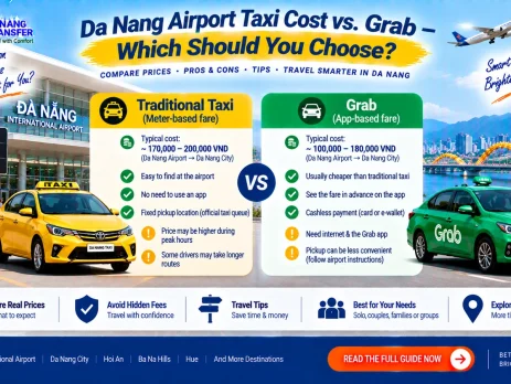 Da Nang Airport Taxi Cost vs Grab – Which Should You Choose