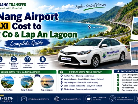 Da Nang Airport Taxi Cost to Lang Co & Lap An Lagoon