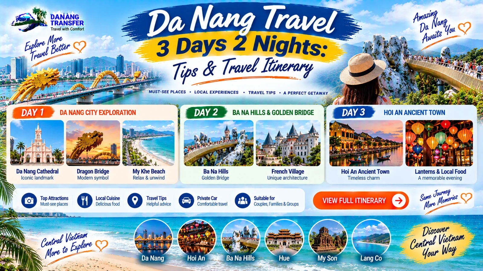 Da Nang Travel 3 Days 2 Nights – Tips and Travel Itinerary