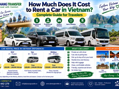 How much does it cost to rent a car in Vietnam with a private driver