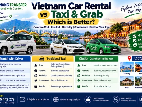 Vietnam Car Rental vs Taxi & Grab – Which is Better?