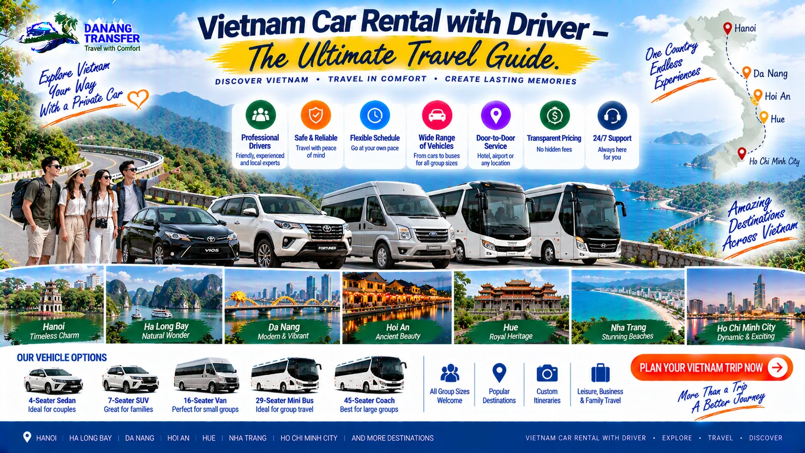 Vietnam Car Rental with Driver – The Ultimate Travel Guide