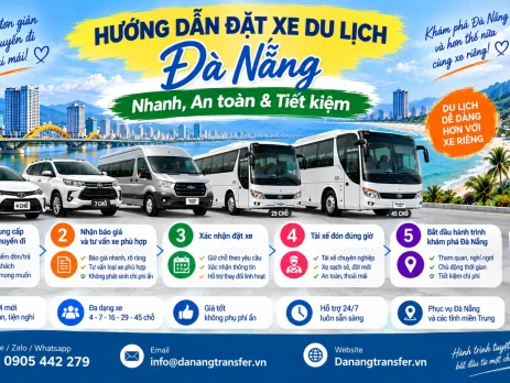 Hướng dẫn đặt xe du lịch Đà Nẵng nhanh, an toàn và tiết kiệm