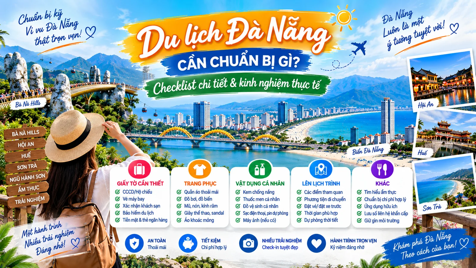 Du lịch Đà Nẵng cần chuẩn bị gì - checklist chi tiết và kinh nghiệm thực tế
