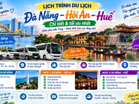 Lịch trình du lịch Đà Nẵng Hội An Huế chi tiết và tối ưu nhất