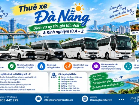 Thuê xe Đà Nẵng dịch vụ uy tín giá tốt và kinh nghiệm thuê xe từ A-Z