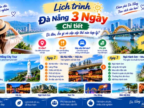 Lịch trình Đà Nẵng 3 ngày chi tiết đi đâu ăn gì và sắp xếp thế nào hợp lý