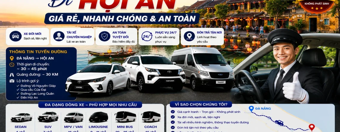 Thuê xe Đà Nẵng đi Hội An