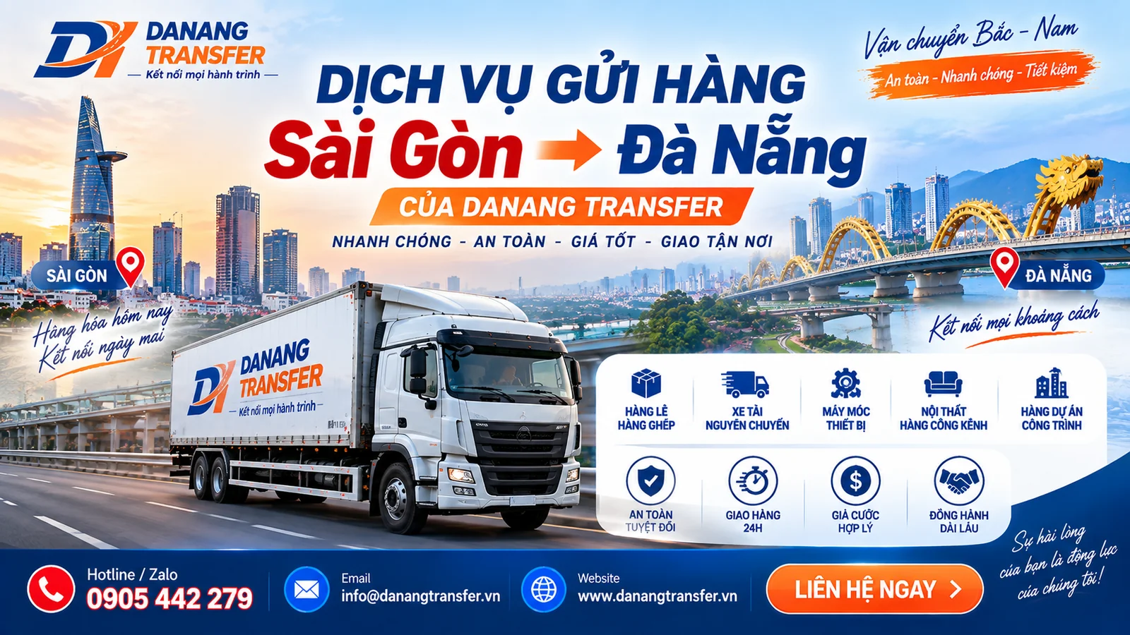 Dịch vụ gửi hàng Sài Gòn đi Đà Nẵng của Danang Transfer