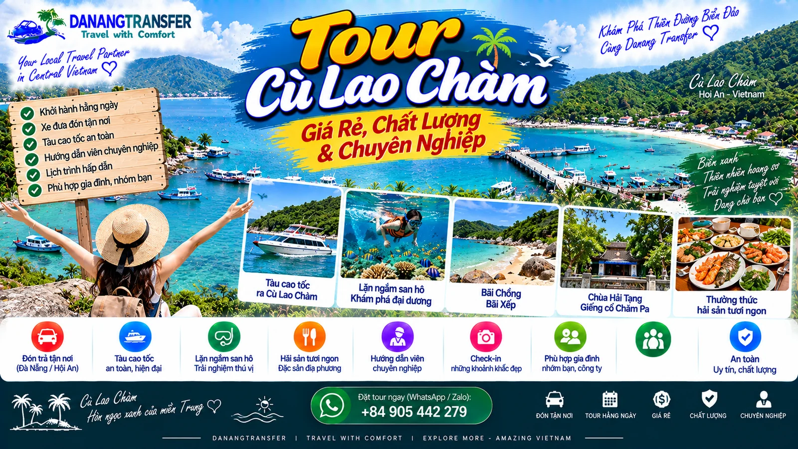 Tour Cù Lao Chàm giá rẻ, chất lượng và chuyên nghiệp từ Đà Nẵng và Hội An