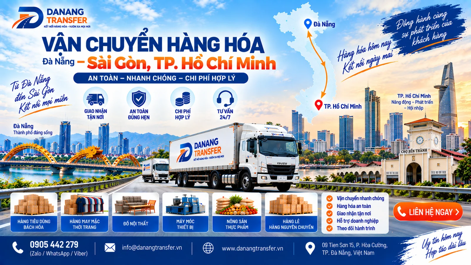 Vận chuyển hàng hóa Đà Nẵng – Sài Gòn, TP. Hồ Chí Minh | Danang Transfer