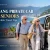 Senior couple beside a private car with a driver overlooking the Da Nang coastline